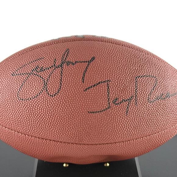 Autographed Steve Young and Jerry Rice, Wilson Official NFL Leather Football COA - Picture 3 of 14